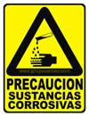 PRECAUCION SUSTANCIAS CORROSIVAS